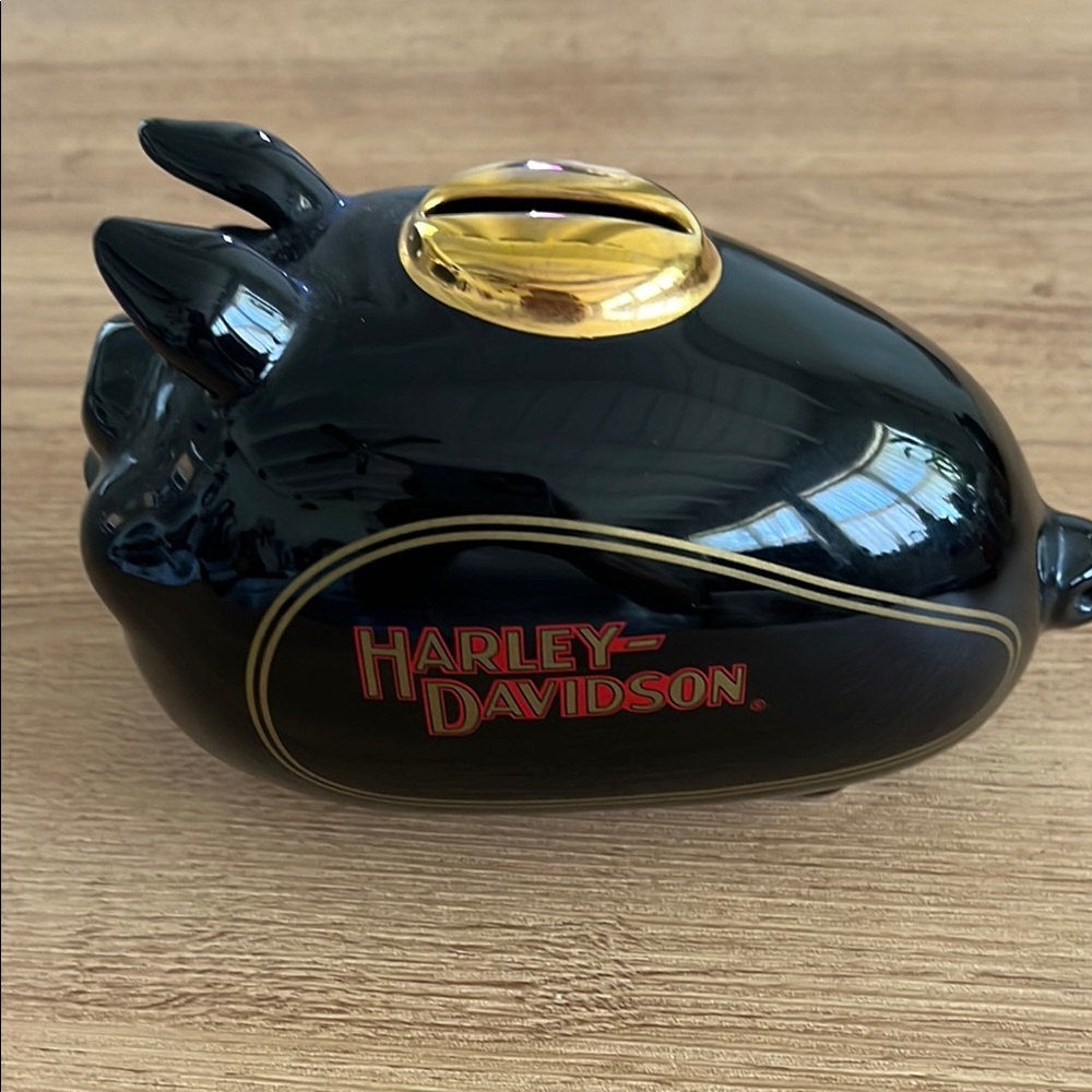 Harley-Davidson Black Piggy Bank
